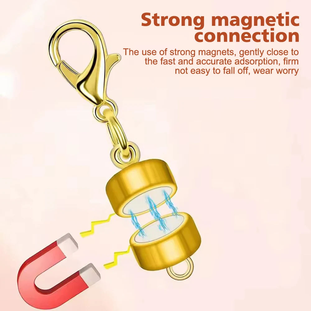 8pcs Magnetic Necklace Clasp with Lobster Clasp  for Necklaces Extender Bracelet Clasps