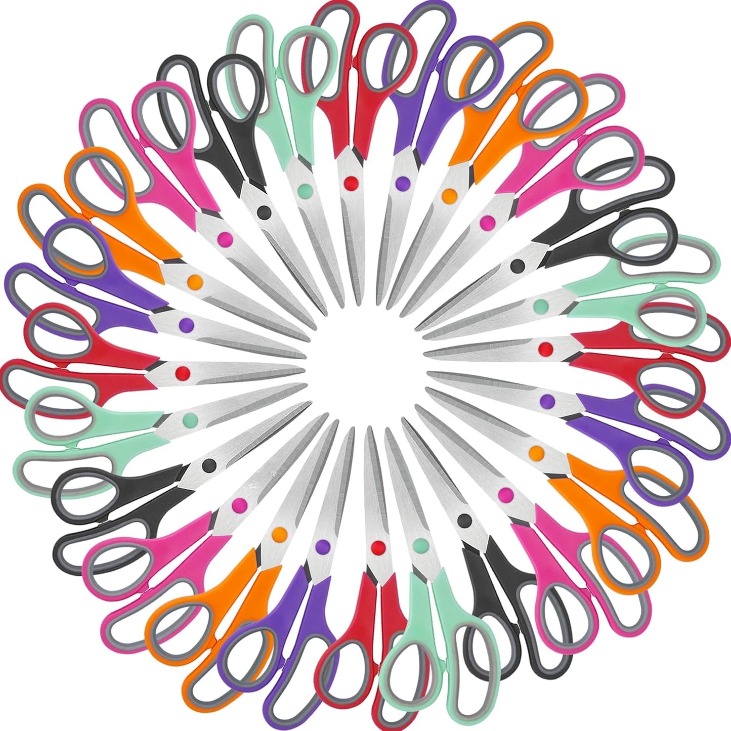 8" Scissors All Purpose 6 Pack
