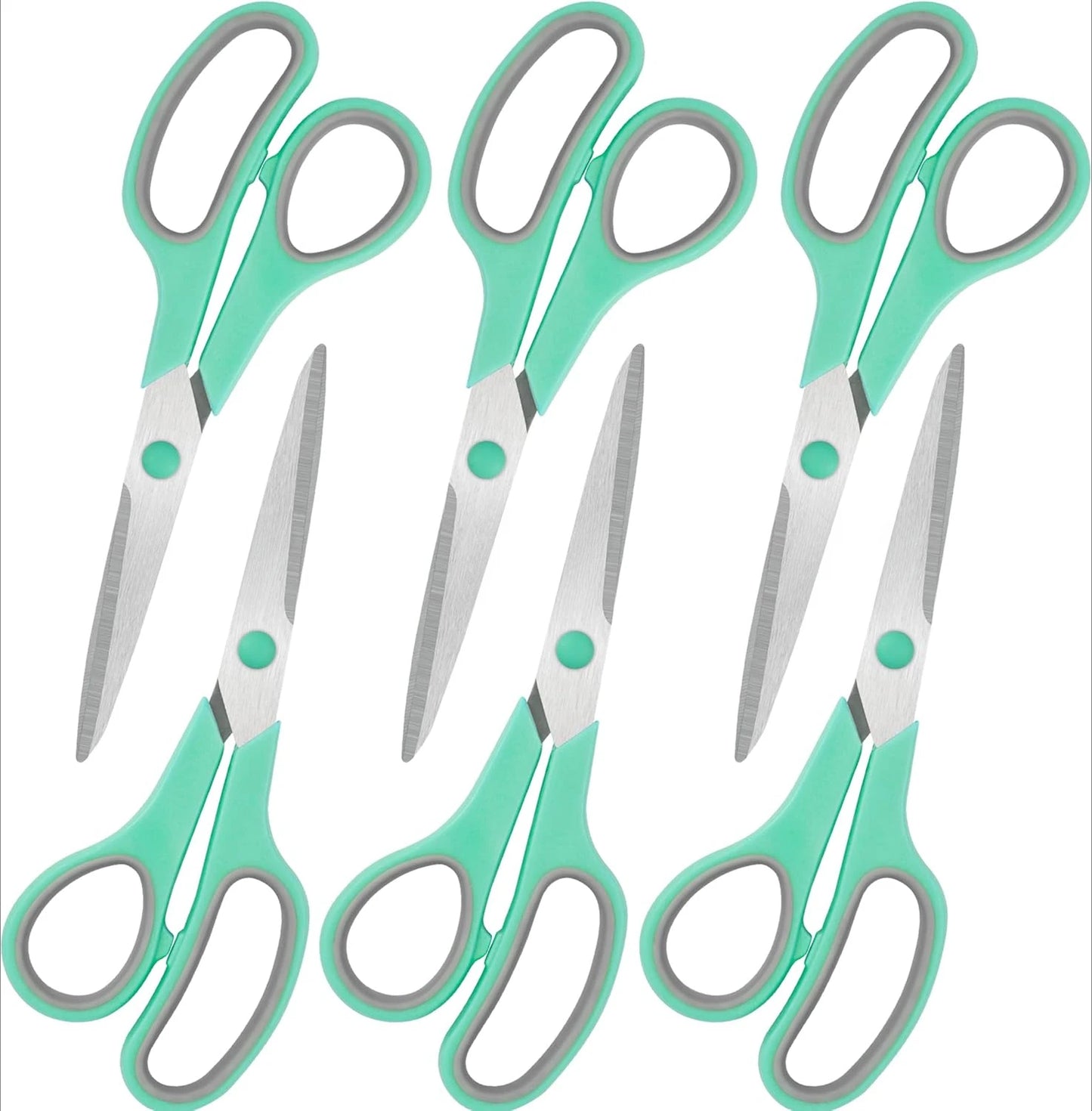 8" Scissors All Purpose 6 Pack